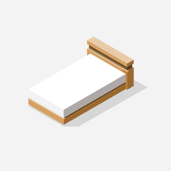 an example of a bed frame for removal and disposal