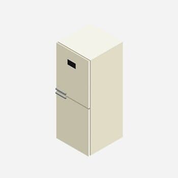 an example of a fridge freezer for removal and disposal