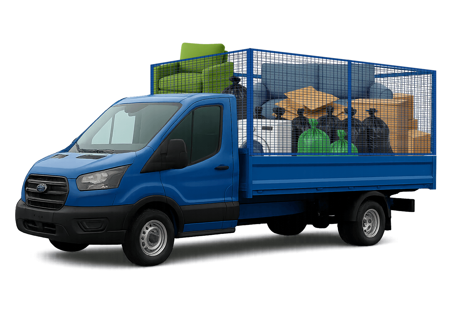 a picture of a large man van home rubbish removal service around london